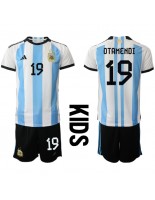 Argentiina Nicolas Otamendi #19 Kotipaita Lasten MM-kisat 2022 Lyhythihainen (+ shortsit)
